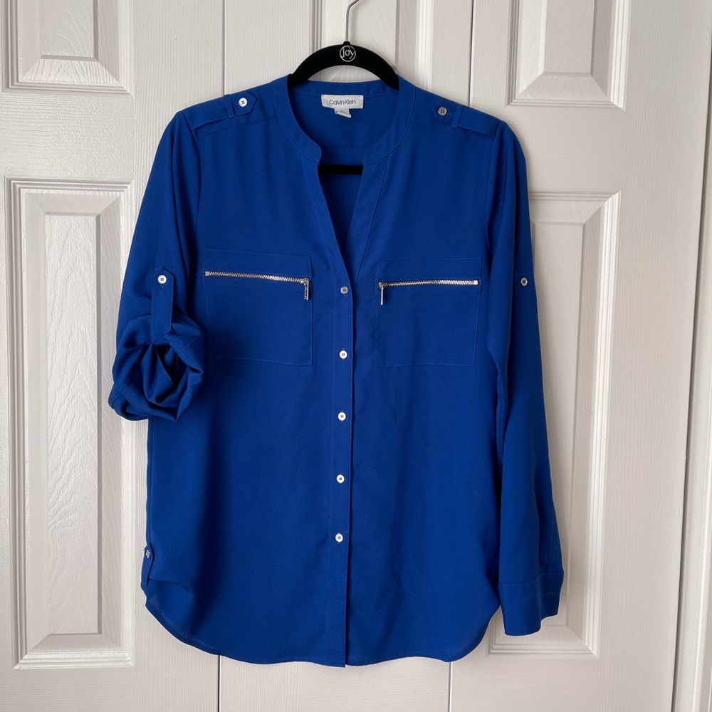 Calvin Klein button down top